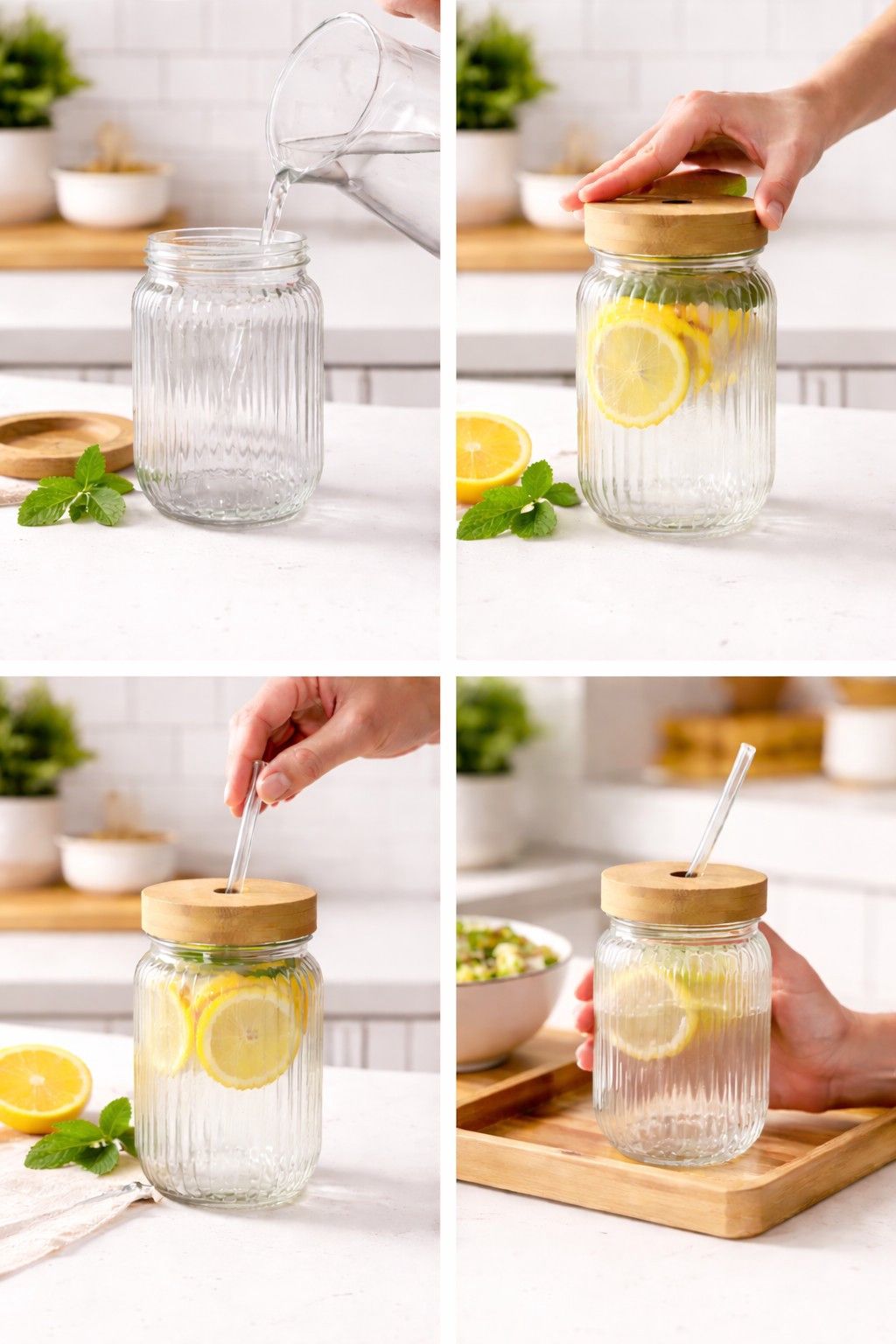 Borucuqlu stəkan 48883138, 500 ml, şüşə, şəffaf, 1 əd + 1 əd Hədiyyə — Mallar, Bakı (2)