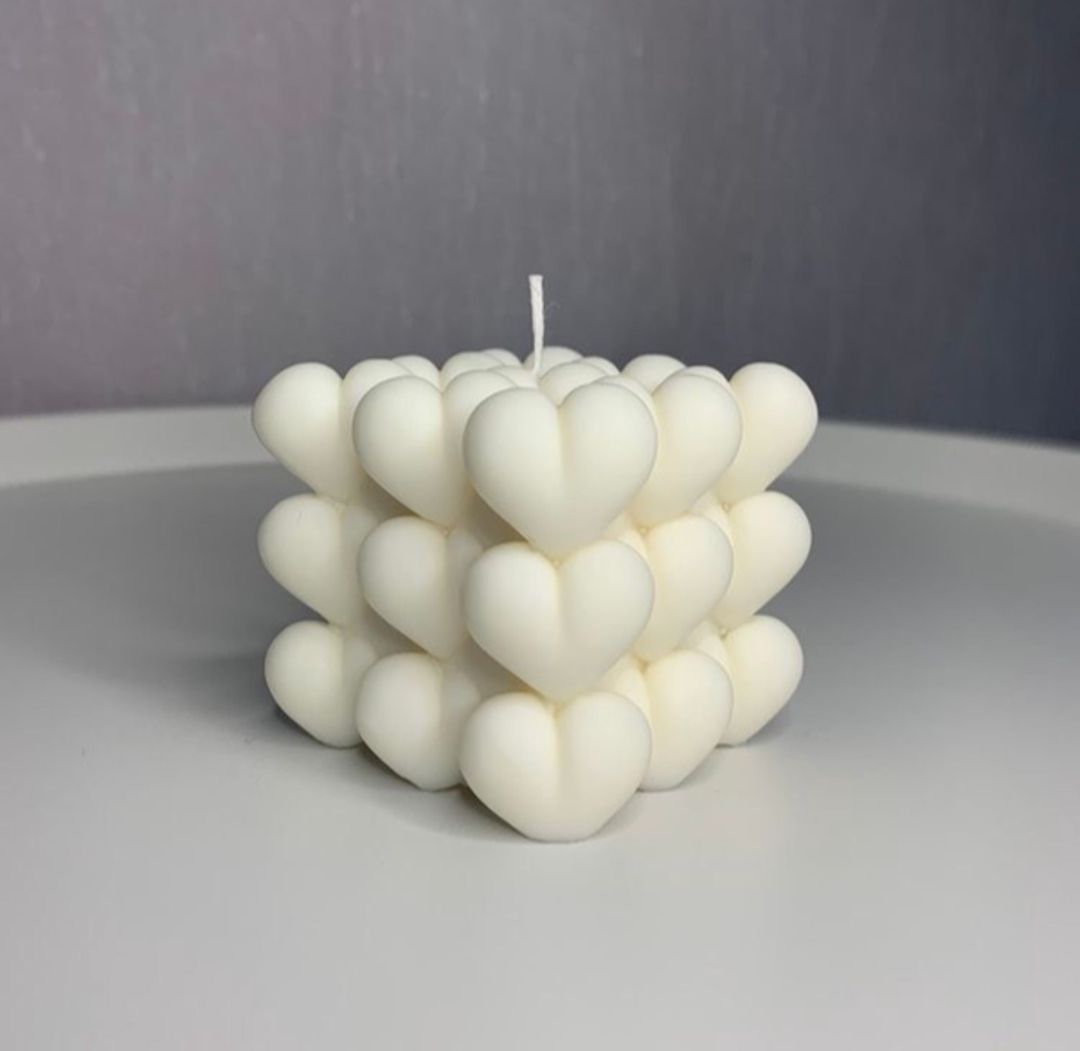 Şam Heart Bubble, ağ, 5x7 sm — Mallar, Bakı