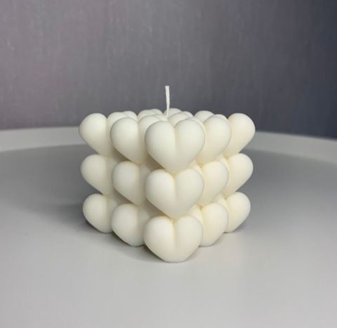 Şam Heart Bubble, ağ, 5x7 sm — Bakı