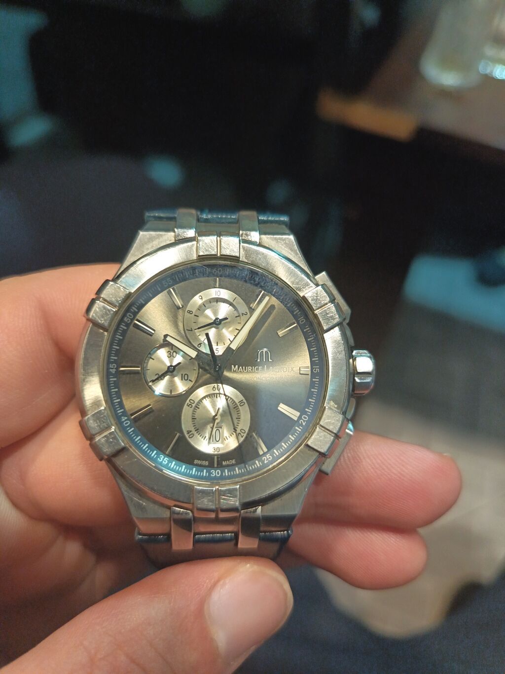 Maurice Lacroix Swiss Made xronoqraf qol saatı tam orginaldi orginal — Qol saatları, Bakı (2)