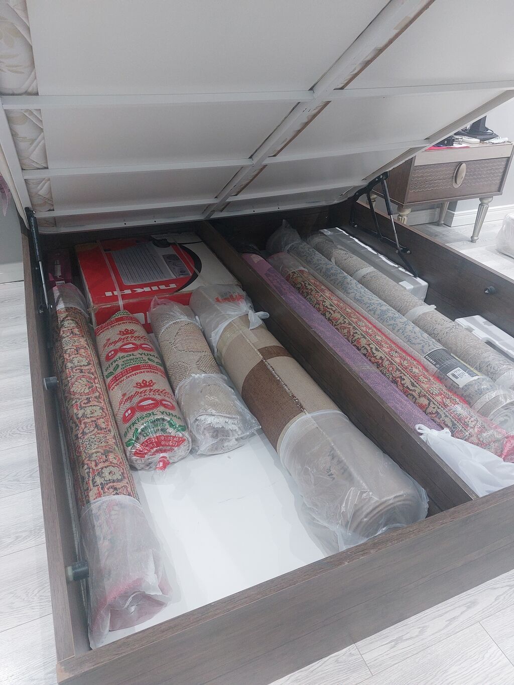 İşlənmiş, İkinəfərlik çarpayı, Bazalı, Matras ilə, Siyirməsiz — Yataqlar, Bakı (6)