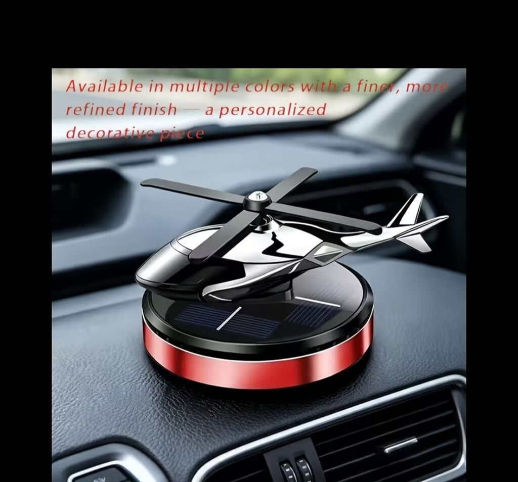 Günəş enerjili helikopter formasında avtomobil ətir yayıcı - Dizayn — Avtomobil aromolayıcıları, Gəncə (5)