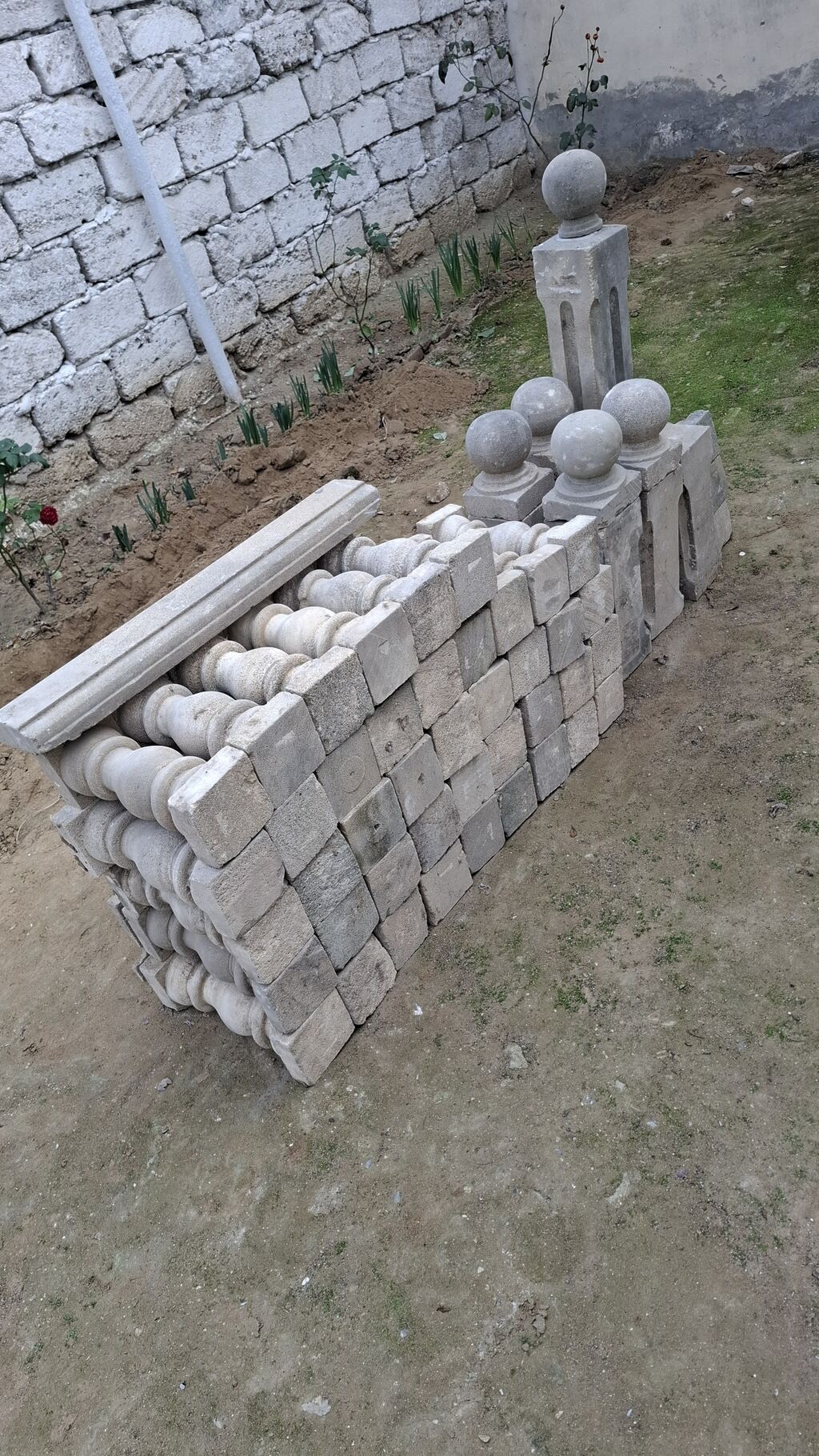 Beton balyustrada və sütun elementləri dəsti Hamısı bir yerdə 40 M — Təmir və inşaat, Bakı (2)