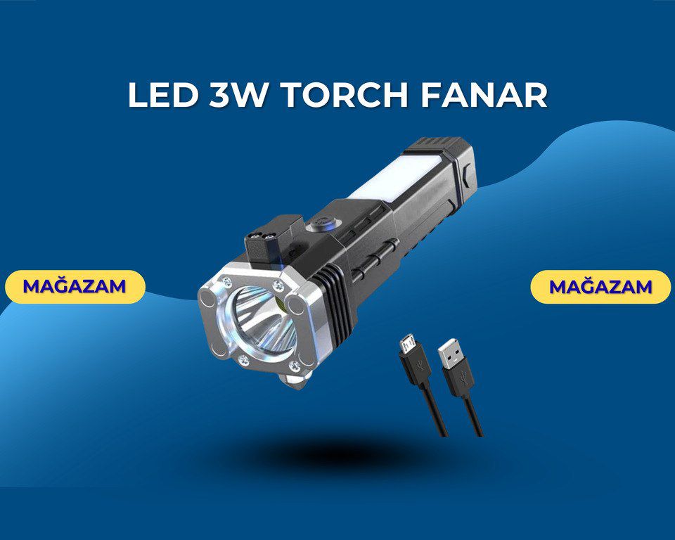 Fənər LED 3W Torch — Foto və video texnikası, Bakı