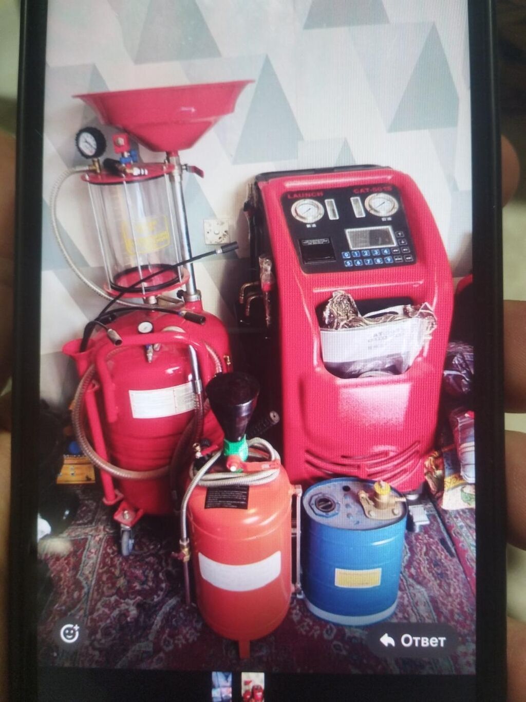 Avtomobil servis avadanlıqları komplekti təqdim olunur. Şəkildə — Avtoxidmət üçün, Bakı