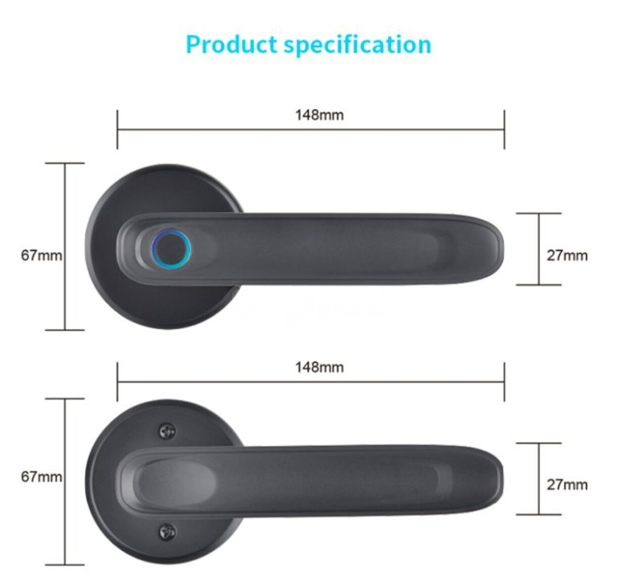 Ağıllı qapı kilidi Smart Lock QL-S607 — Girişi idarəetmə sistemləri, Bakı (3)