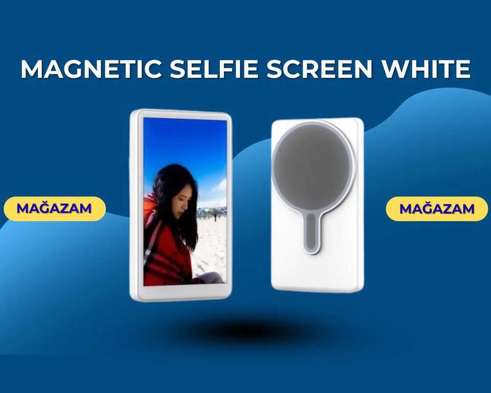 Magnetic Selfie Screen white — Smartfonlar, Bakı