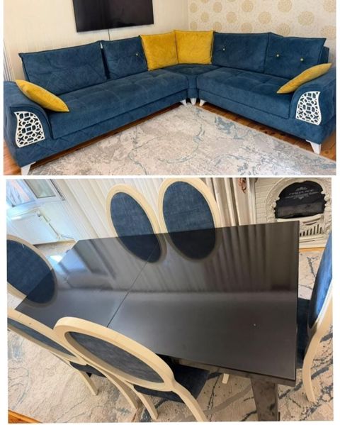 Stol 6 stul 280 azn Divan 490 azn satılır stol açılır 8 nəfərlik olur — Bakı