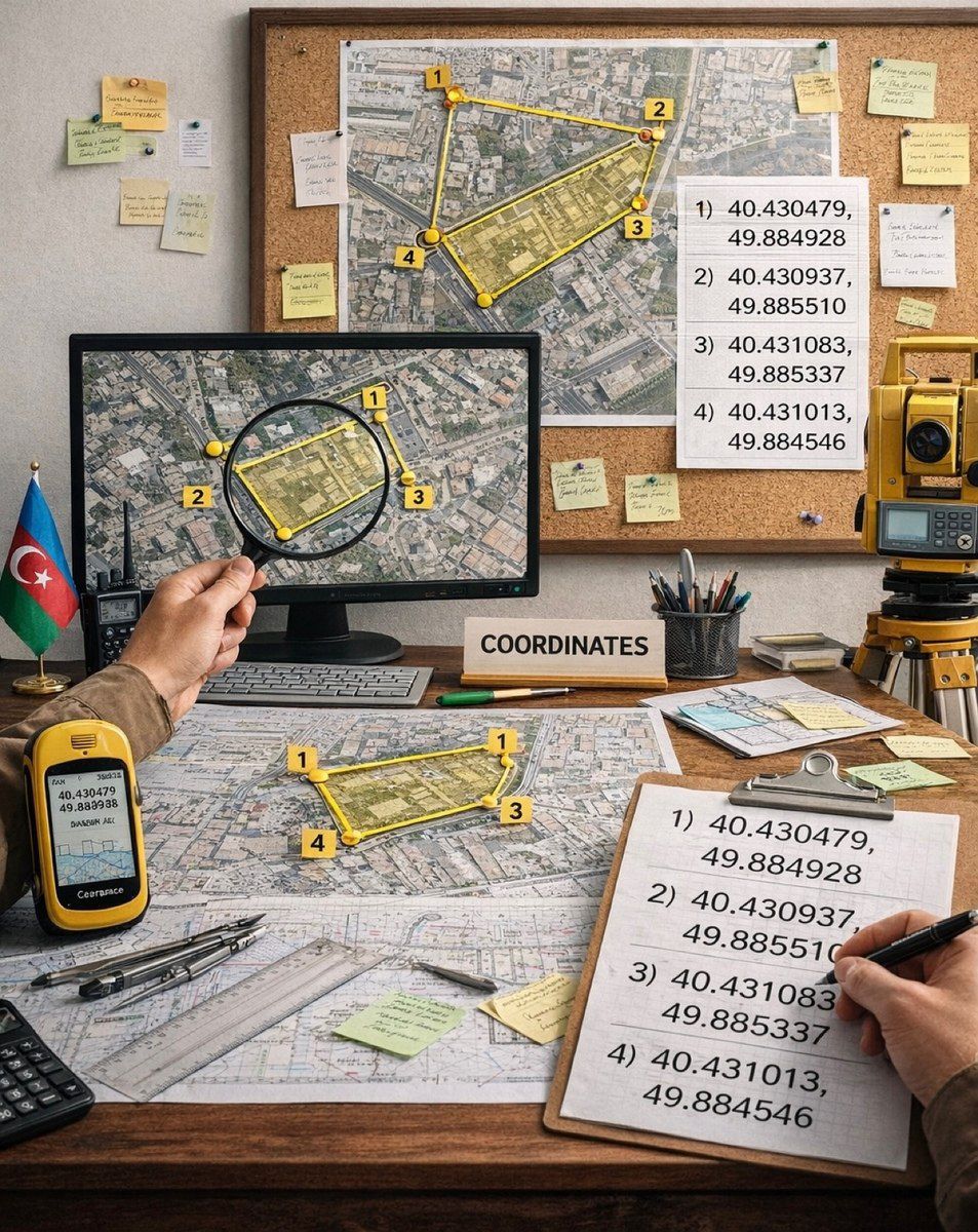 Torpaq koordinatlarının ölçülməsi — Digər, Bakı