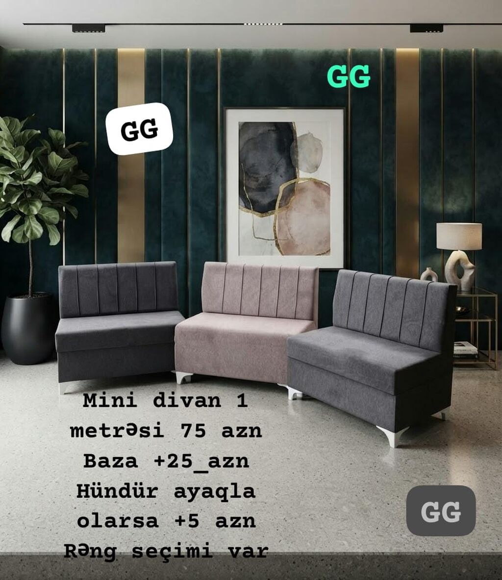 Mini-divan, Mətbəx üçün, Bazasız, Açılmayan — Divanlər, Sumqayıt