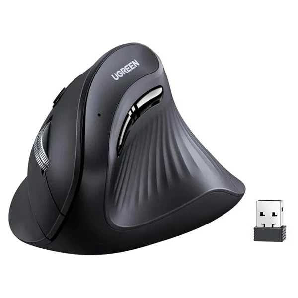 Ugreen Wireless Vertical Mouse Black M571 - 55916 — Bakı