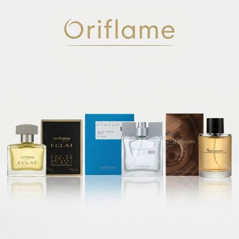 Kişilər üçün ətir dəsti Oriflame, 3 əd (Eclat 50 ml, Midsummer 75 ml, Signature 75 ml) — Bakı