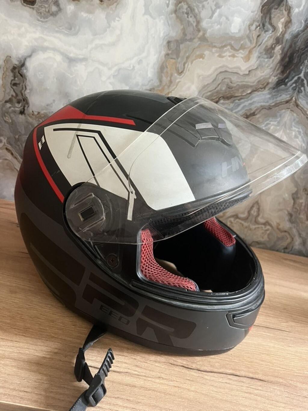 HNJ tam üzlü motosiklet dəbilqəsi - Model: HNJ full-face (arxa — Motosiklet geyimi, Xırdalan (2)