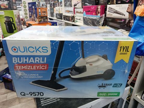 Quıcks Q-9570 buharlı təmizləyici - Güc: 2000 W - Təzyiq: 5 bar - Su — Bakı