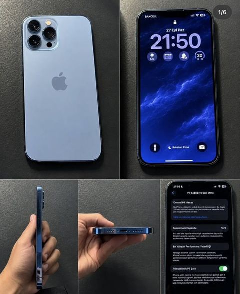 IPhone 13 Pro Max, 256 GB, Sierra Blue, Face ID — Masazır