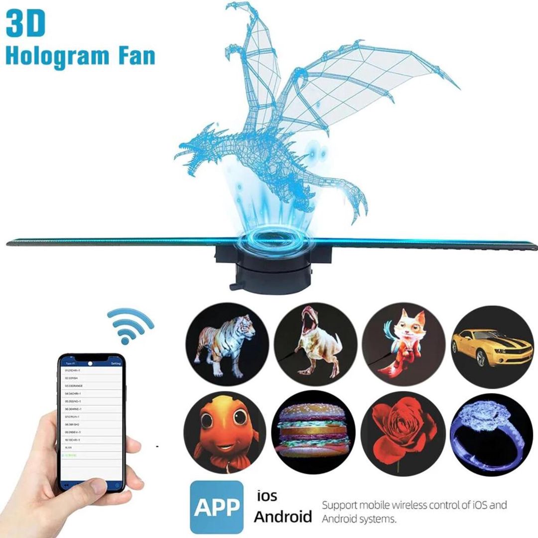 3D hologram fan 42cm — Biznes və avadanlıq, Bakı