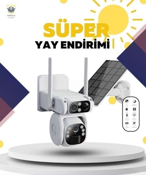 Günəş enerjili 4G kamera "Ubox 2 lens" Ubox 2Lens kamera 4G solar — Bakı