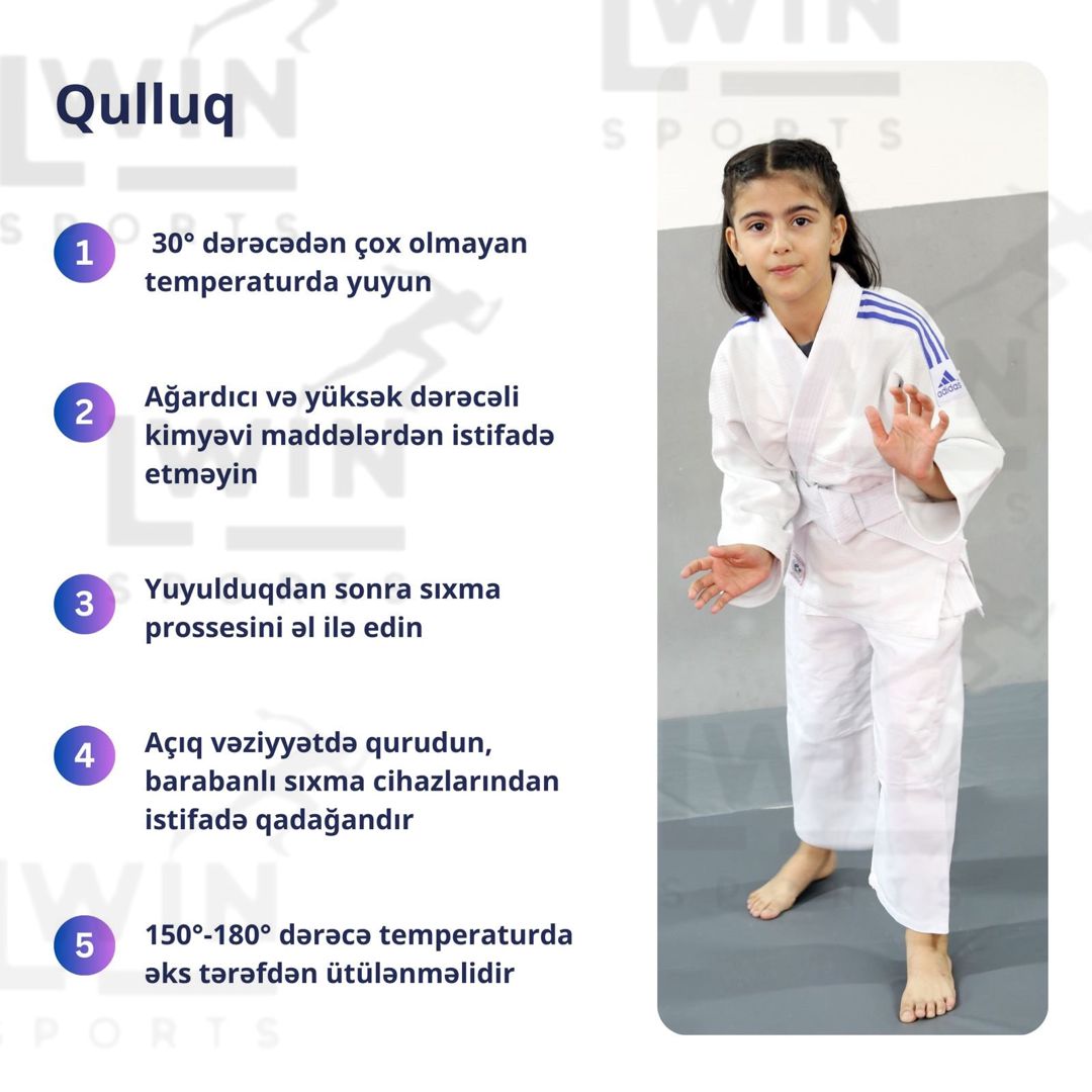 Cüdo məşqi üçün kimono Adidas 20010002, 170 sm — Mallar, Bakı (3)