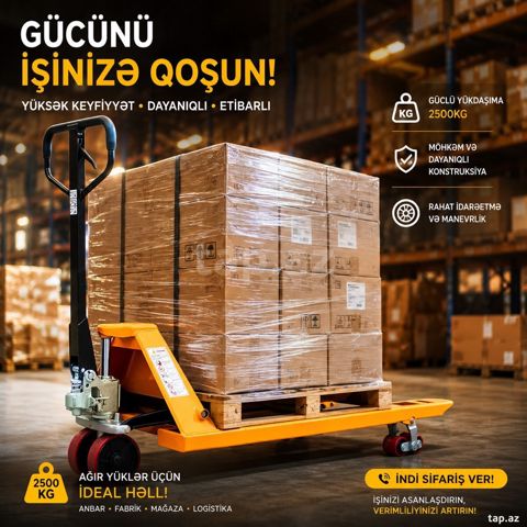 Transpalet Nyulon 3000kq — Bakı