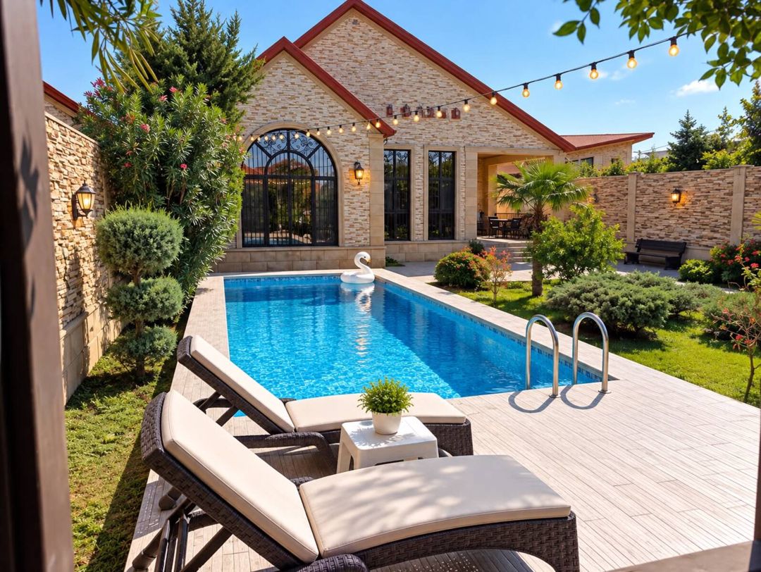 Satılır 5 otaqlı həyət evi/bağ evi 250 m² — Ev, villa, Bakı (2)