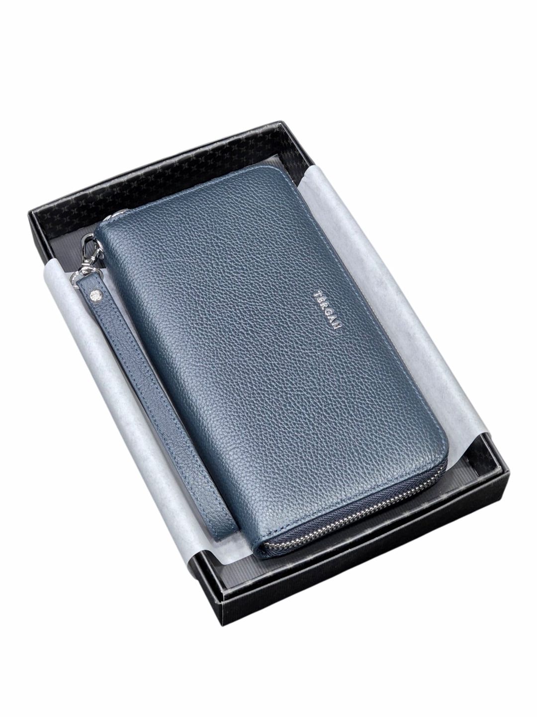 Klatç unisex təbii dəridən, göy rəng - Tergan_1659_Blue — Mallar, Bakı (2)