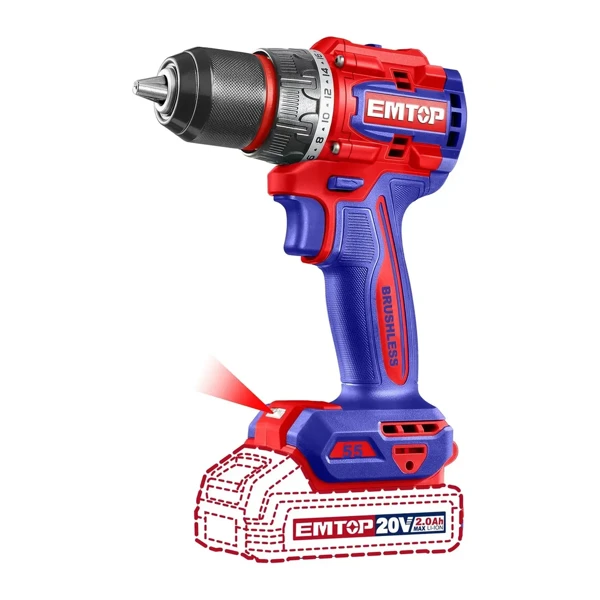 Compact Brushless Cordless Drill ECDL205581 — OnMaster — Təmir və tikinti