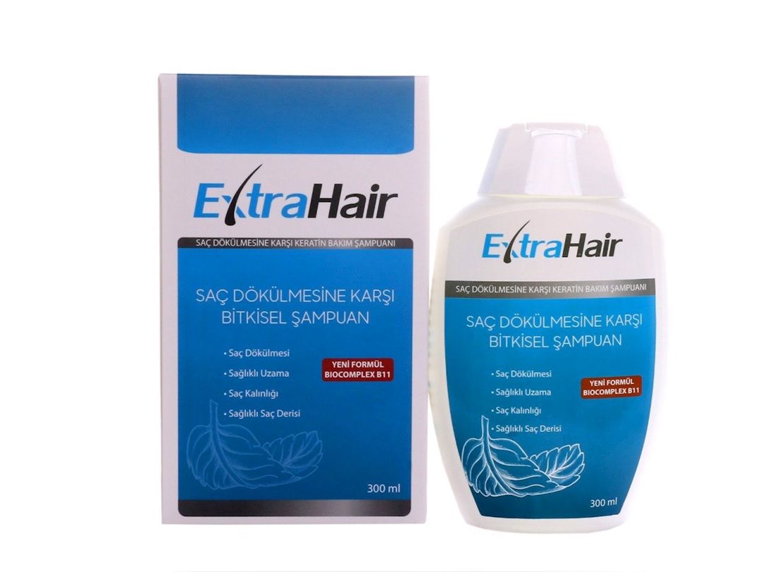 Bitki mənşəli şampun Extra Hair saç tökülməsinə qarşı 300 ml — Mallar, Bakı