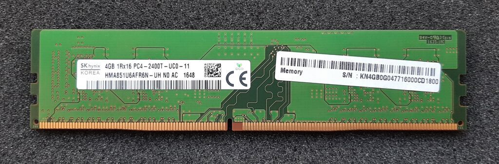 Operativ yaddaş - Ram DDR4 4GB 2400MHz - 25 AZN DDR4 8GB 2400MHz — Operativ yaddaş, Bakı (2)