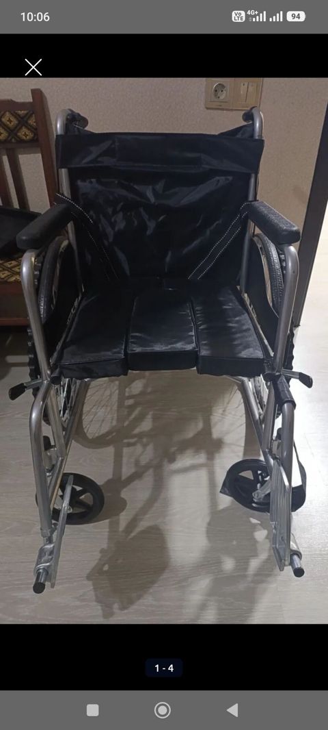 Tualet qablı qatlanan əlil arabası - Material: möhkəm metal karkas — Bakı