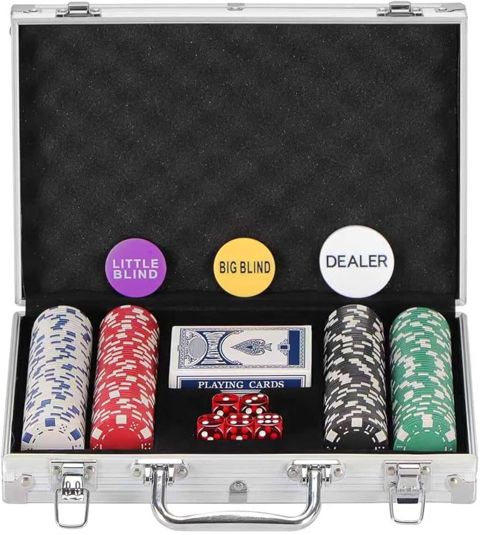 Poker fiska dəsti 200 fiska 2 dəst kart 5 oyun zəri — Bakı
