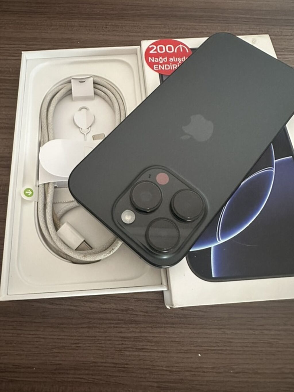 IPhone 16 Pro, 128 GB, Black Titanium, Face ID — Apple iPhone, Bakı (2)