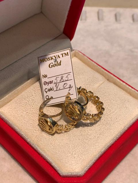 Sırğa qadınlar üçün VJ517707, qızıl 585 əyar — Bakı
