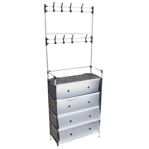 Ayaqqabı üçün, plastik/metal, boz/qara, 100x29x19 sm — Bakı