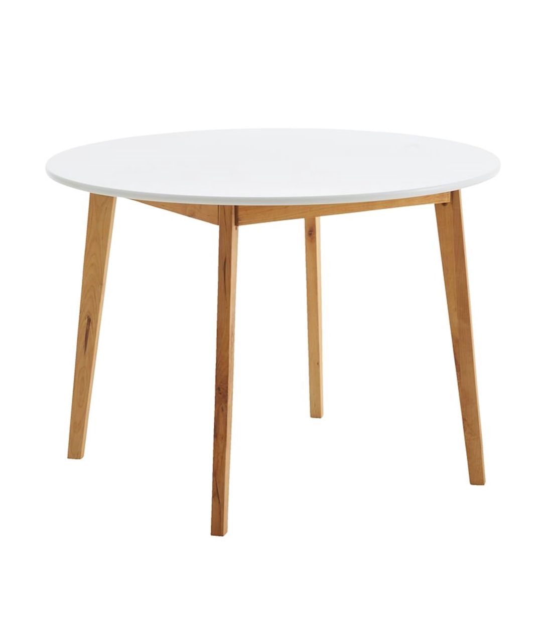 Nahar masası Jysk Jegind, MDF/kauçuk ağacı massivi, qəhvəyi/ağ, diametr 105 sm — Mallar, Bakı