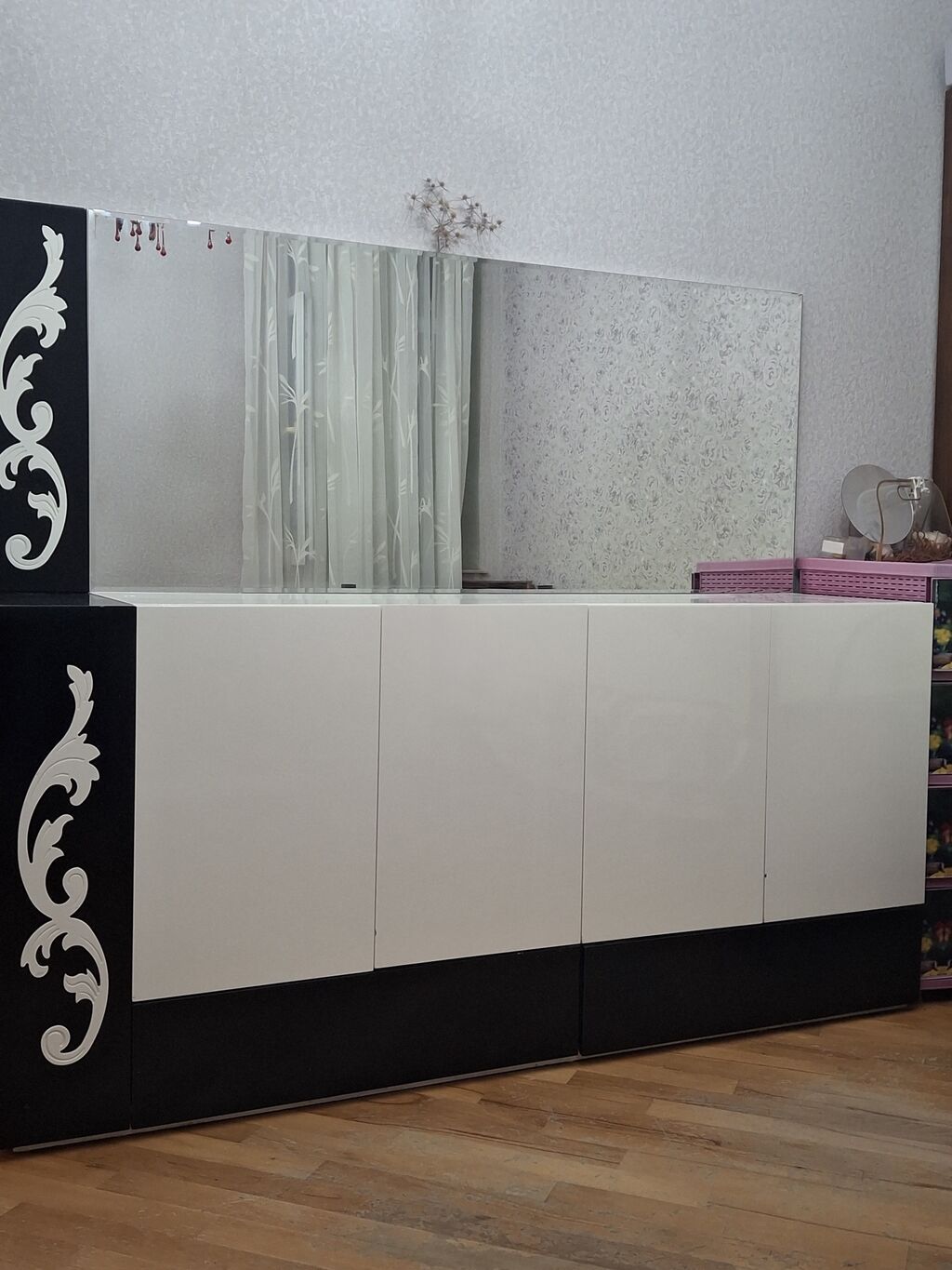 İşlənmiş, 4 qapılı, Güzgülü, Ağ, Açılan, Düz dolab — Xol üçün, Mehdiabad (2)