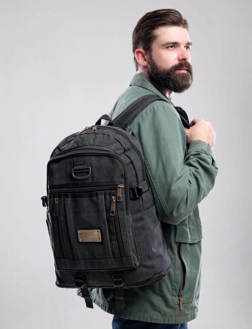 Turist bel çantası v 486, brezent, qara, 40 l — Mallar, Bakı (3)