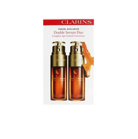 Üz üçün zərdab Clarins Travel Exclusive Double Serum Complete Age Control Concentrate, 2x50 ml — Bakı