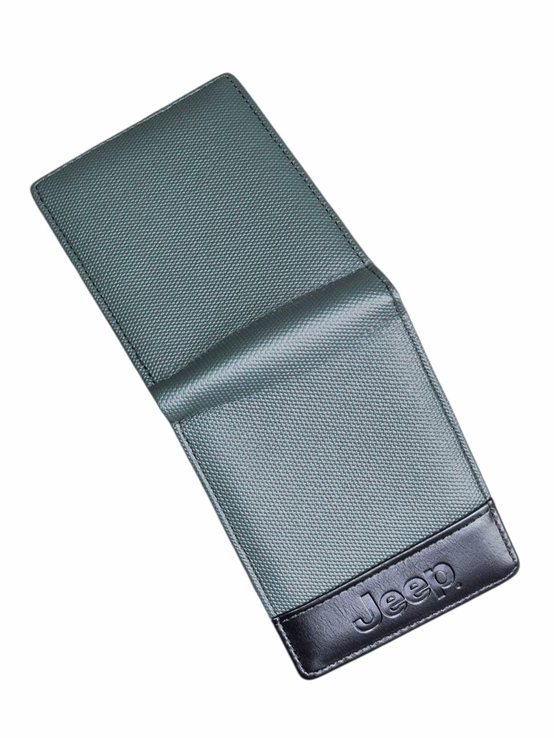 Kişilər üçün pulqabı, poliuretan, 6 kart bölməsi, 9x12 sm, qara-yaşıl - Jeep_JP211 — Mallar, Bakı (3)