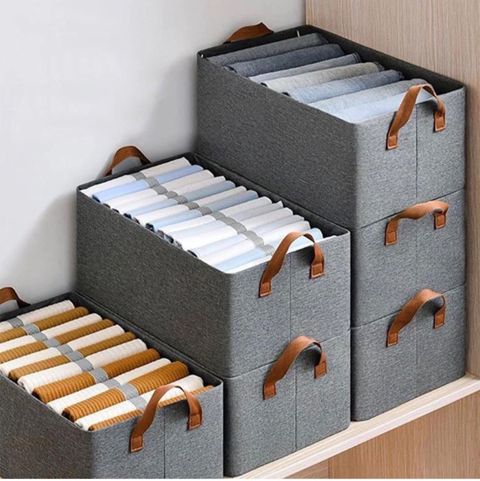 Saxlama qutusu TUD837BIN, boz, 47x28x20 sm — Bakı