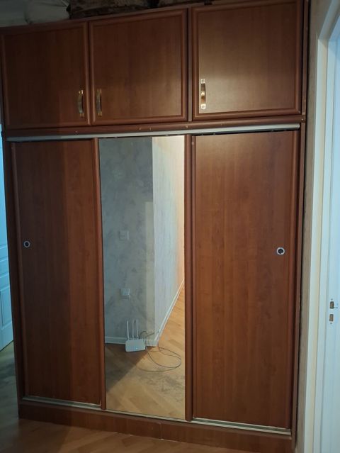İşlənmiş, 3 qapılı, Güzgülü, Qəhvəyi, Taxta, Kupe, Düz dolab — Mehdiabad