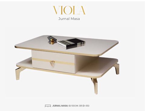 Jurnal masası Viola AL-82, 100x39.5x65 sm, bej — Bakı