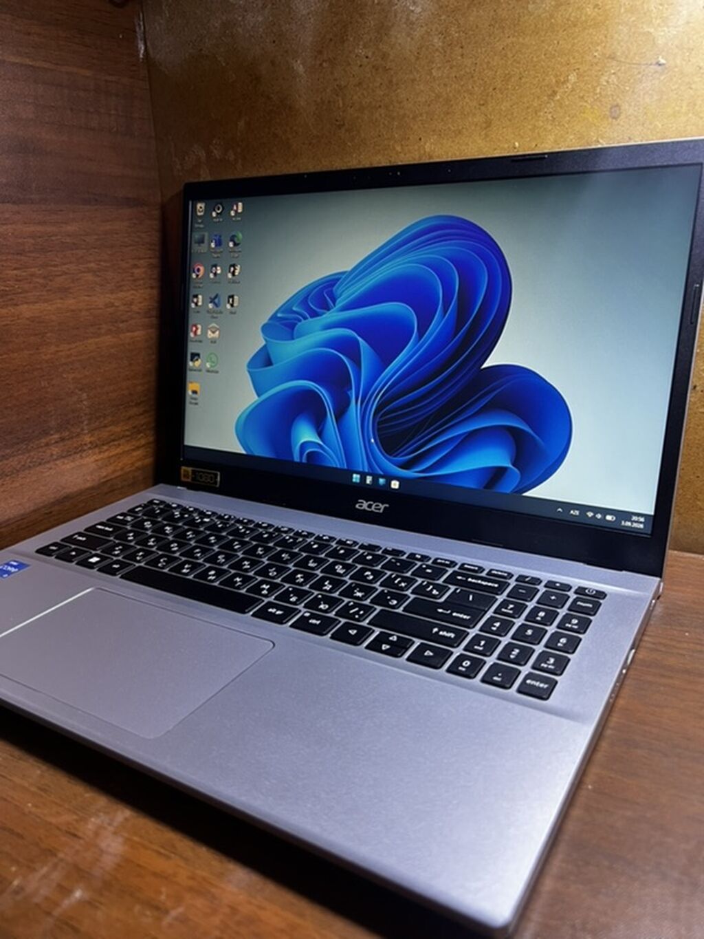 Acer noutbuk – 15.6" ekranlı, gümüşü gövdə İntel core i3 12-ci nəsil — Acer, Bakı (4)