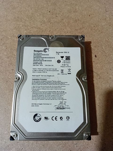 Seagate Barracuda 7200.12 3.5" daxili HDD - Tutum: 1 TB - Model — Sərvər