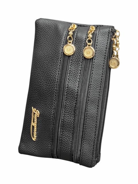 Qadın çantası Crossbody Bag, qara - WalletCo_2804-Clutch_Black — Bakı