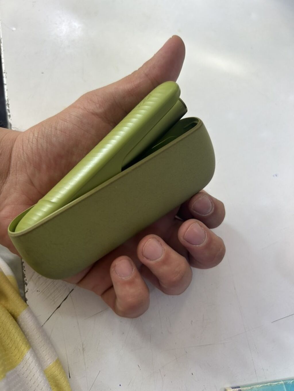 Məhsul: Iqos (elektron tütün qızdırma cihazı) – yaşıl rəng Təsvir — Elektronik siqaretlər, Bakı (2)