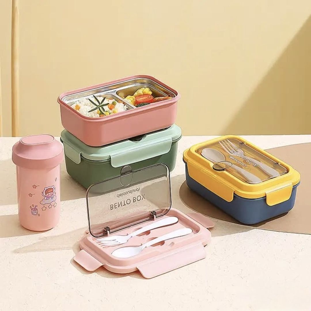 Bento Box iki bölməli nahar qabı dəsti — Qablar və mətbəx əşyaları, Bakı (3)