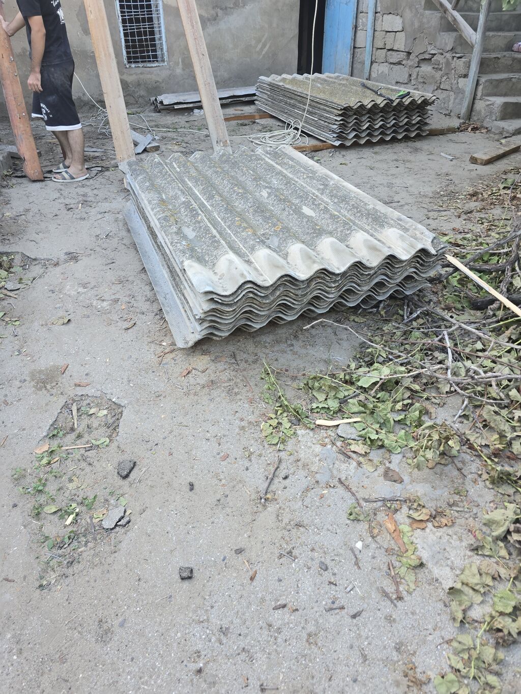 Şifer dam örtüyü üçün dalğalı lövhələr - Material: dalğalı şifer — Dam örtükləri, Bakı (2)