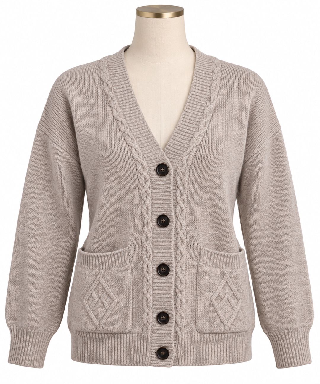 Qadınlar üçün jaket, bej, trikotaj, ölçü One size — Jaketlər, Bakı