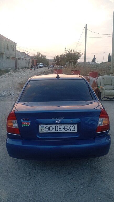 Hyundai Accent, 1.5 L, 2000 il, 348 870 km 90-DE-643 — Avtomobillər, Bakı (2)