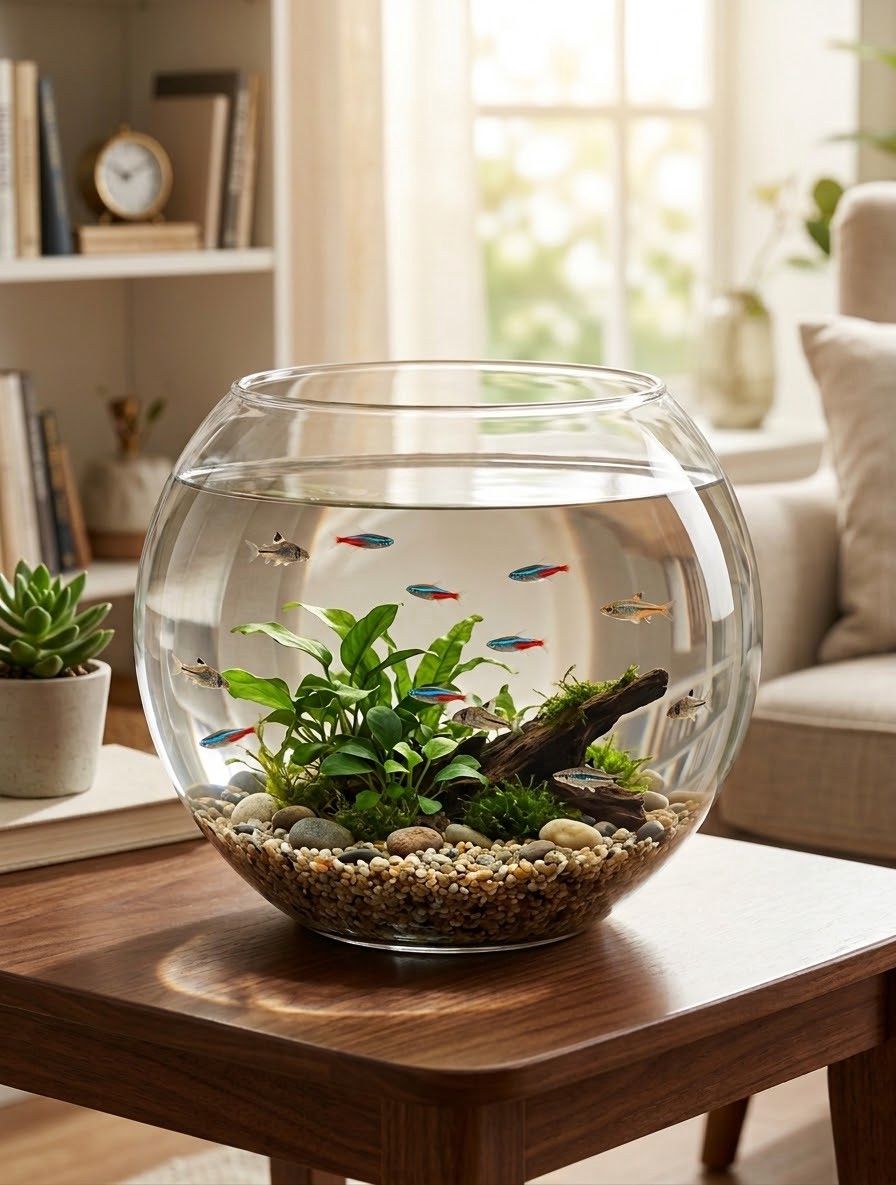 Akvarium, dairəvi, şəffaf, 4.5 l — Mallar, Bakı (3)